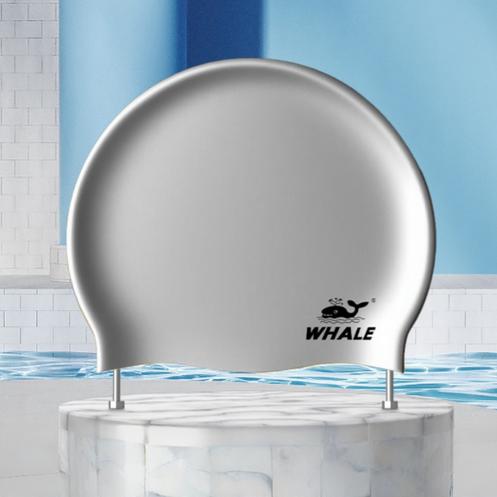 推荐商品：spring swhale/鲸鱼 舒适 透气 高弹 训练 硅胶 泳帽 CAP-100