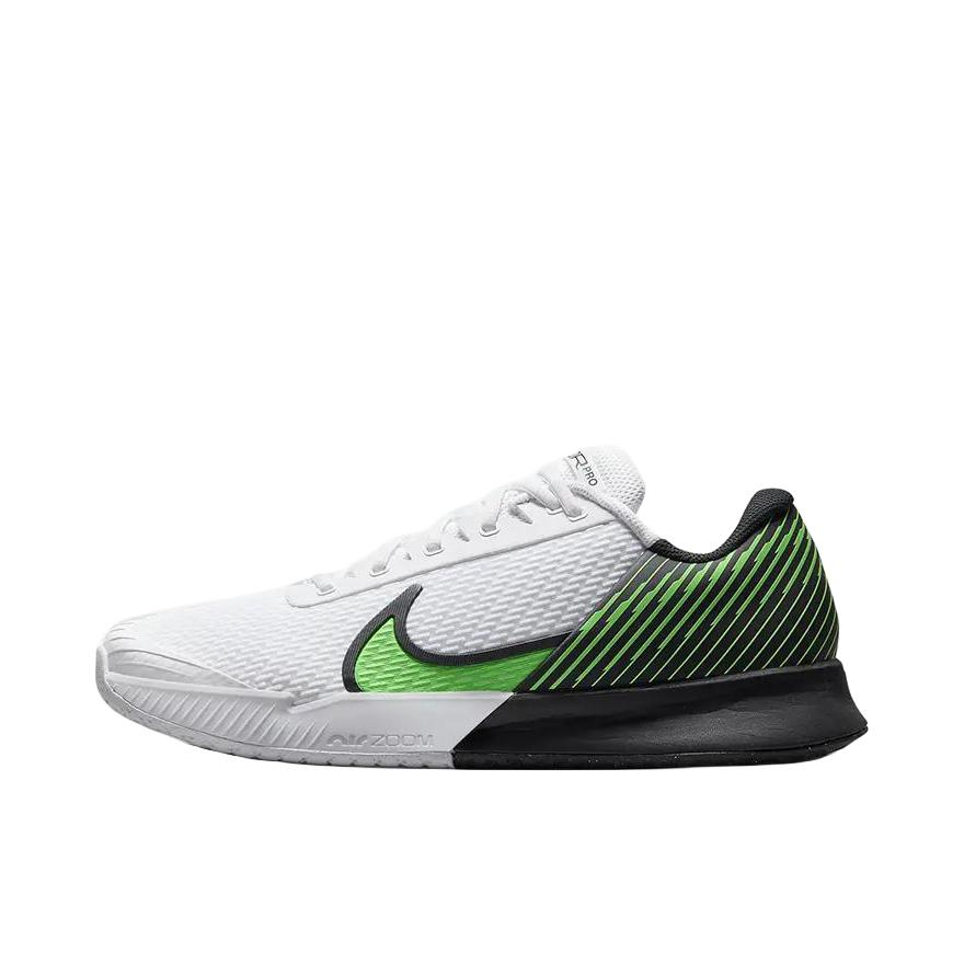 推荐商品：Nike Air Zoom Vapor Pro 2 防滑耐磨 硬地球场 透气 网球鞋 白色/绿色/黑色