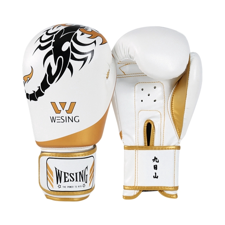 推荐商品：NINE SUNS MOUNTAIN/九日山 蝎子款 儿童成人 普及训练 散打泰拳 搏击 格斗训练款 脚靶 粘扣 拳击手套 1109C2