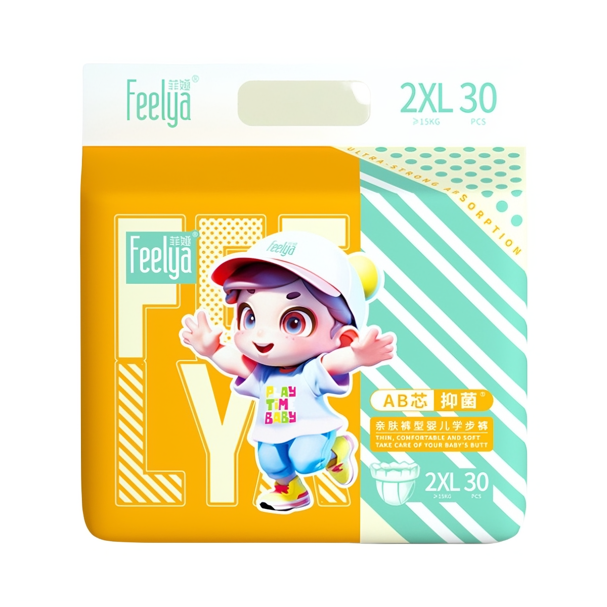 推荐商品：菲娅/FEELYA AB芯抑菌拉拉裤XXL码 尿不湿泡泡腰围