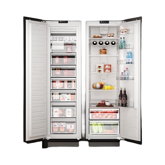 推荐商品：HUMANTOUCH/慧曼 502L 冰箱 双开门 嵌入式 超大容量 节能省电 HTF-IE1+HTF-IE2