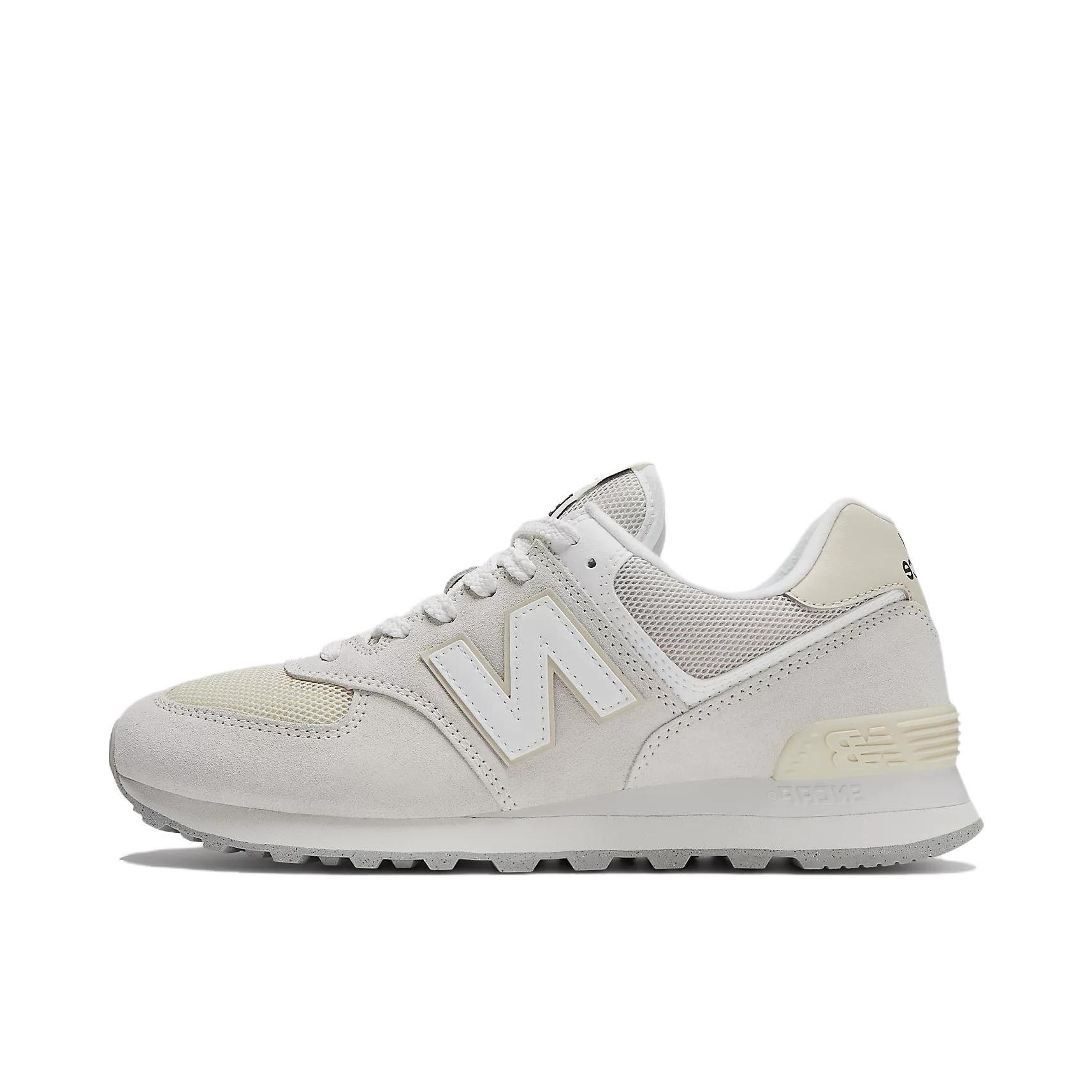 推荐商品：New Balance 574 运动休闲鞋 阿甘鞋 经典复古防滑耐磨缓震舒适透气时尚百搭轻便 浅灰色/浅黄色