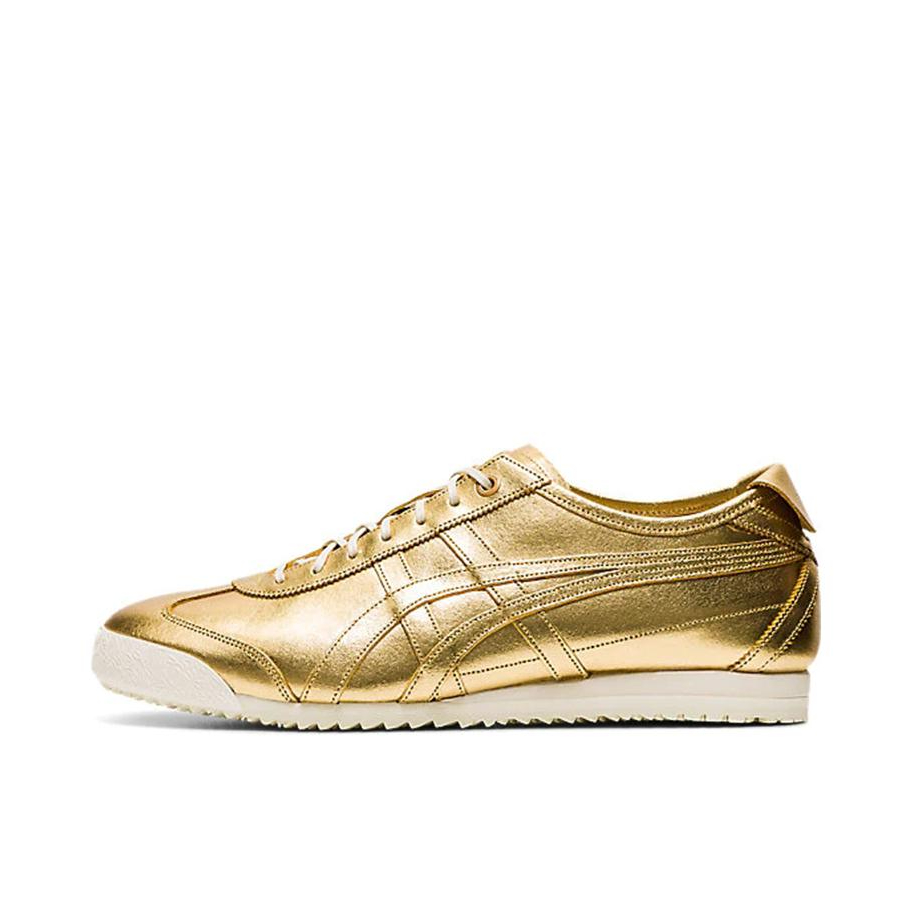 推荐商品：Onitsuka Tiger Mexico 66 德训鞋 运动休闲鞋 复古轻便透气舒适百搭防滑 深金
