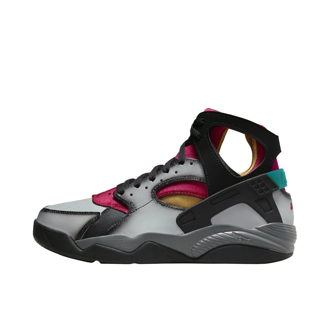 推荐商品：Nike Air Flight Huarache 防滑耐磨 减震 舒适透气 复古百搭 篮球鞋 灰色/黑色/红色