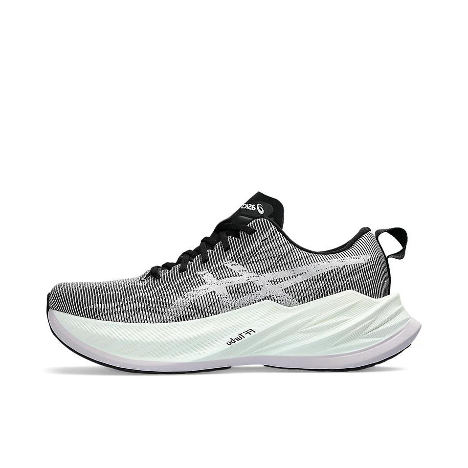 推荐商品：Asics/亚瑟士 Superblast 1 跑鞋 速度提升缓震轻便舒适透气织物合成革马拉松回弹圆头 灰色/青色/紫色