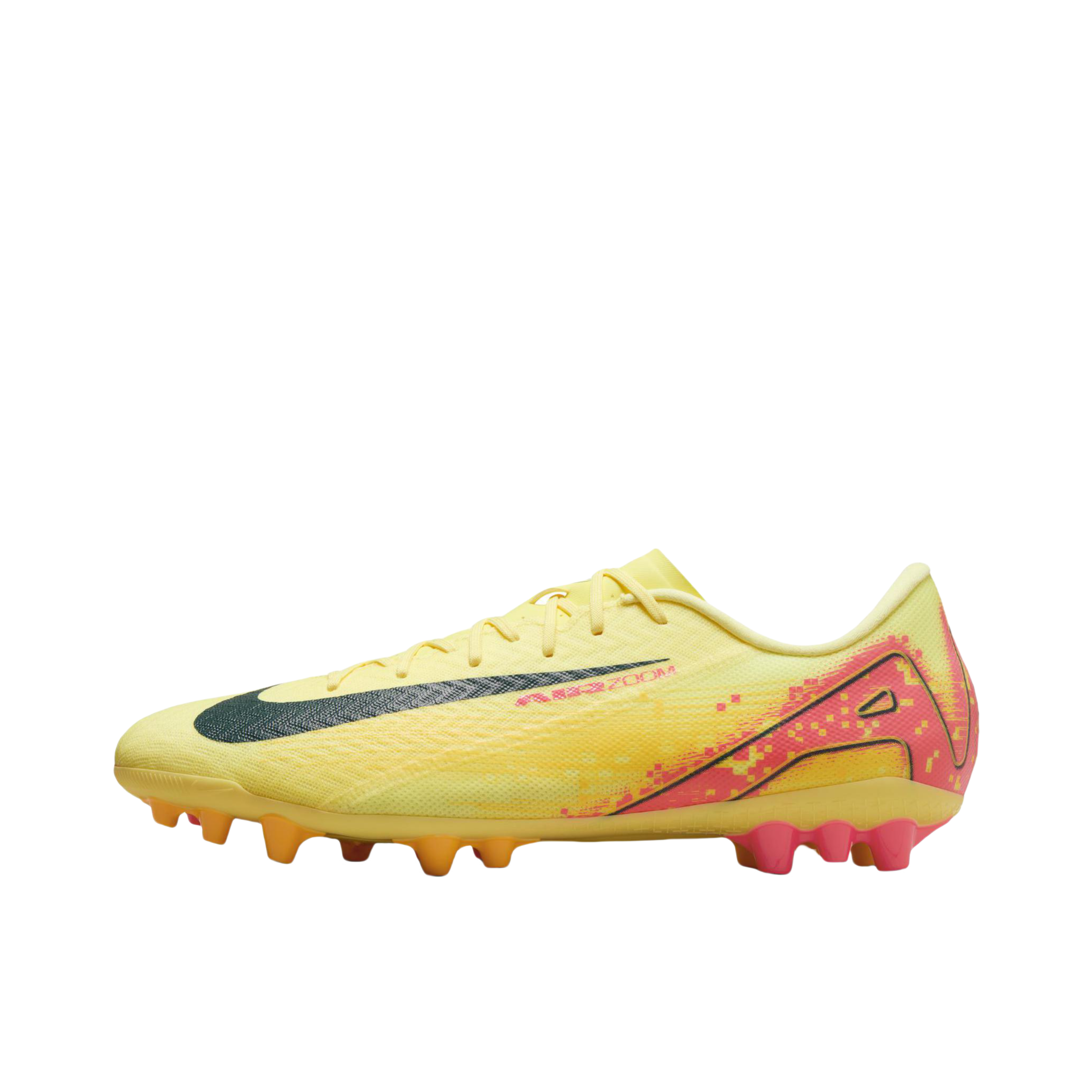 推荐商品：Nike Mercurial Vapor 16 Academy AG 足球鞋 中端胶质短钉人造草地防滑耐磨 浅激光橙/军械深海蓝