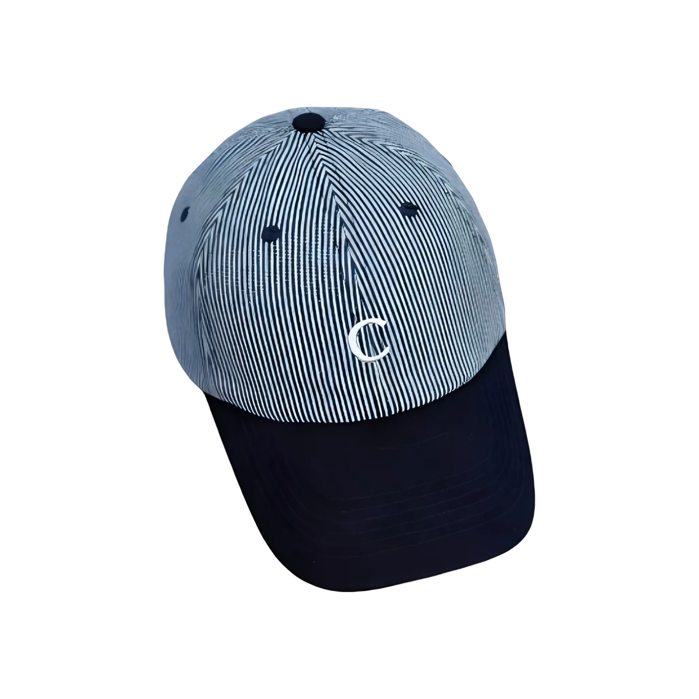 推荐商品：优莲茵 25SS条纹刺绣图案显脸小鸭舌帽