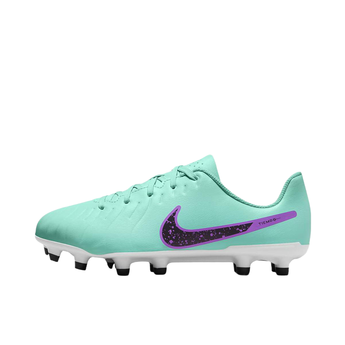 推荐商品：Nike Tiempo Legend 10 CLUB FG/MG 低端 胶质混钉 人造草坪 圆头 足球鞋 大童/浅蓝色