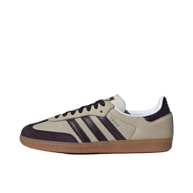 推荐商品：adidas Originals Samba OG T头鞋 板鞋 经典复古舒适百搭耐磨合成革圆头薄底贴合 棕色/黑色