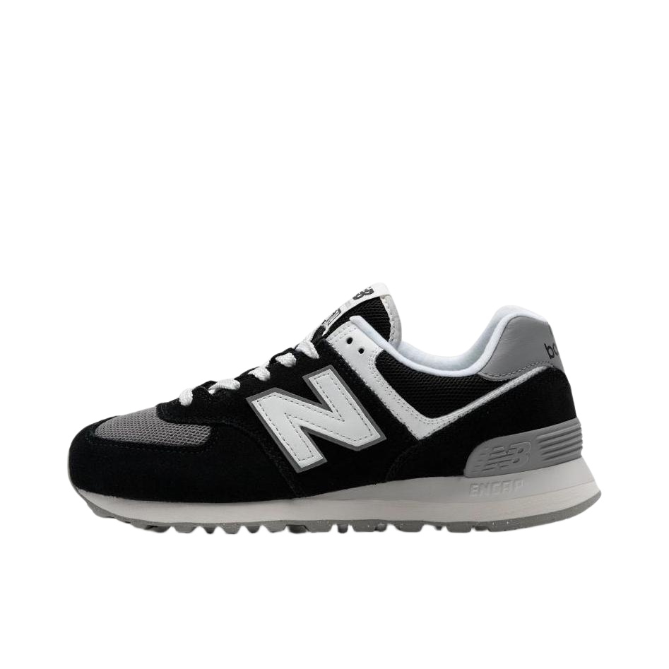 推荐商品：New Balance 574 运动休闲鞋 阿甘鞋 经典复古防滑耐磨缓震舒适透气时尚百搭轻便 深黑色/浅灰色