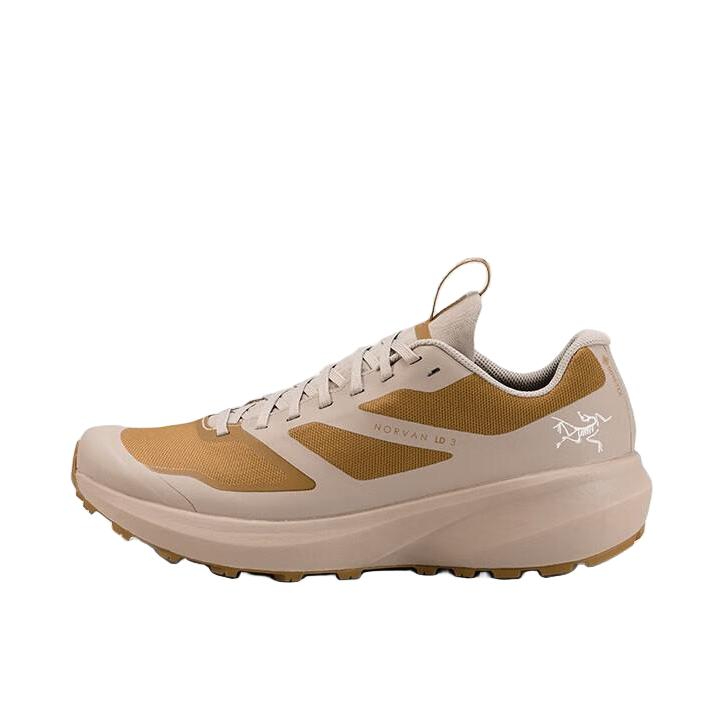 推荐商品：Arc'teryx/始祖鸟 Norvan LD 3 GTX 户外鞋 越野跑鞋 防滑支撑耐用防水轻量织物 浩渺灰色/棕榈暮色