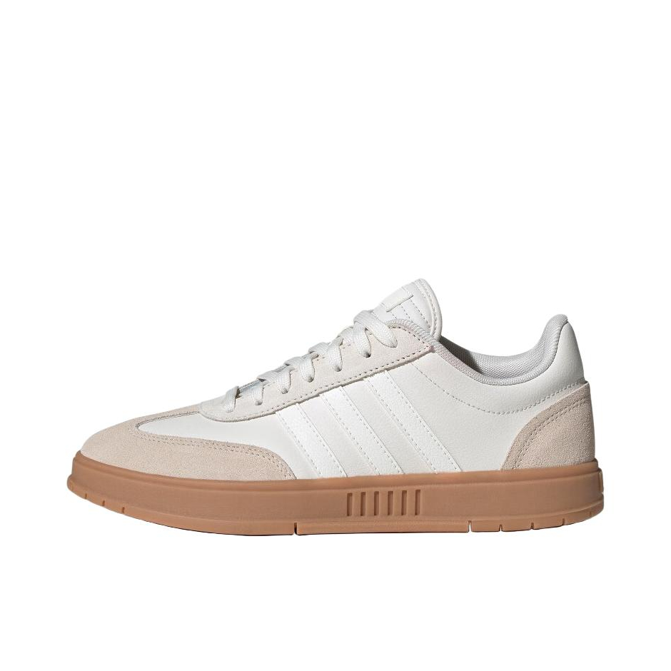 推荐商品：adidas NEO Gradas T头鞋 德训鞋 板鞋 防滑耐磨复古透气舒适百搭轻运动 白色/卡其色