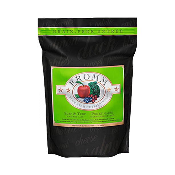 推荐商品：Fromm/福摩 三文鱼鸡鸭肉全阶段猫粮成幼营养