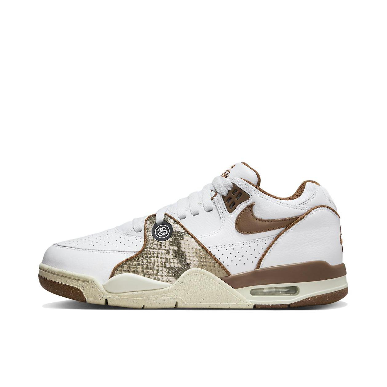 推荐商品：Nike Air Flight 89 篮球鞋 舒适缓震防滑耐磨潮流简约百搭复古轻便 Stussy联名/白色/棕色