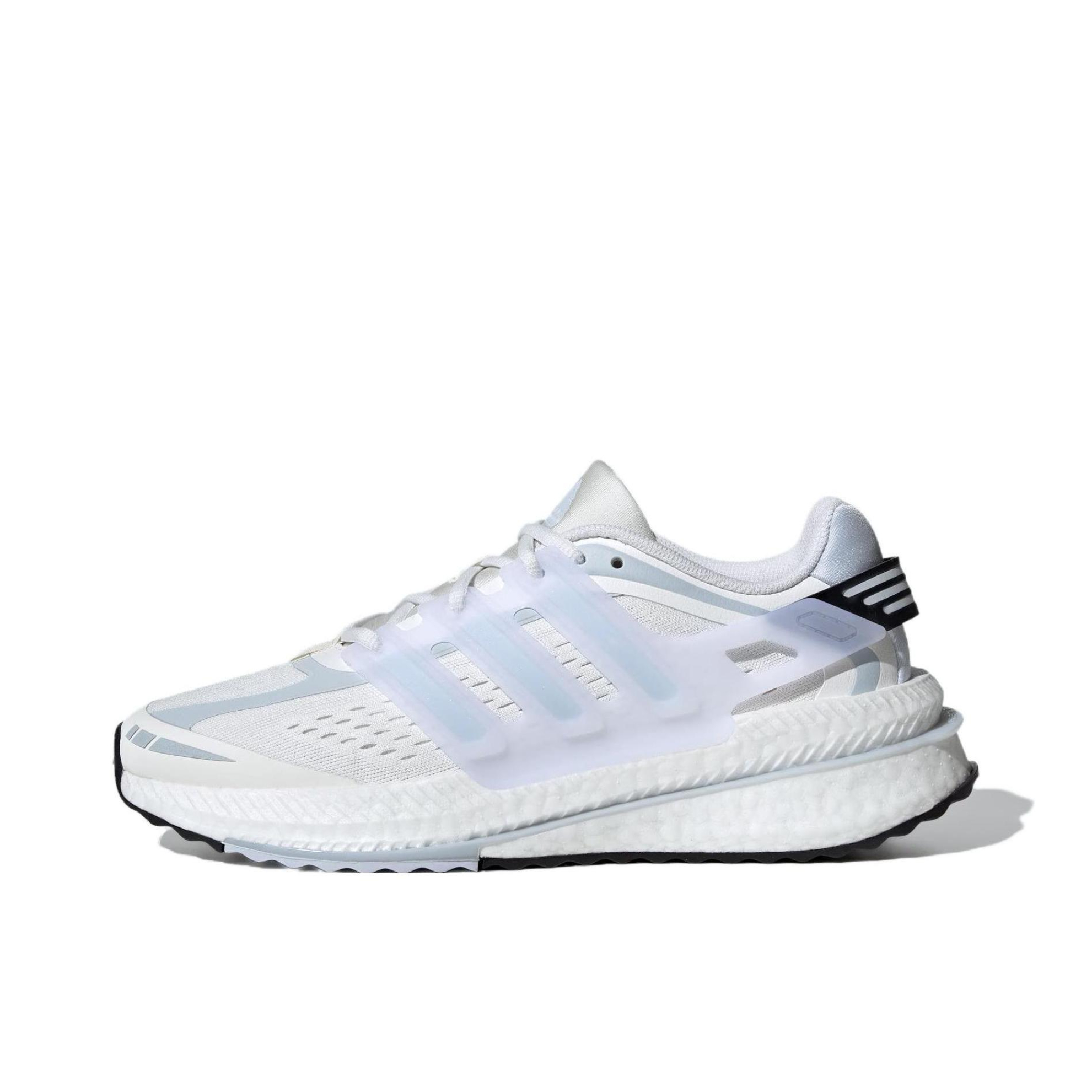 推荐商品：adidas X_plrboost 跑鞋 圆头缓震防滑耐磨健身训练轻便透气排汗回弹织物慢跑 女款/灰蓝色