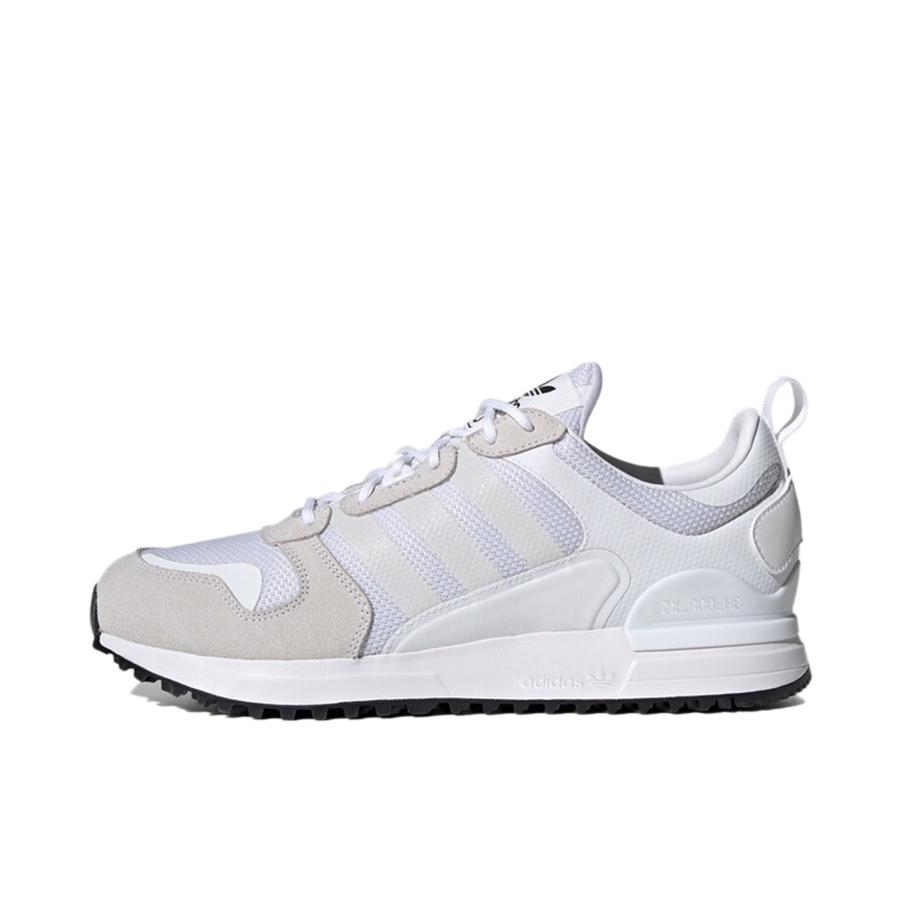 推荐商品：adidas Originals ZX 700 HD 防滑耐磨 轻便 网面透气 舒适 复古 织物 运动休闲鞋 白色/浅米