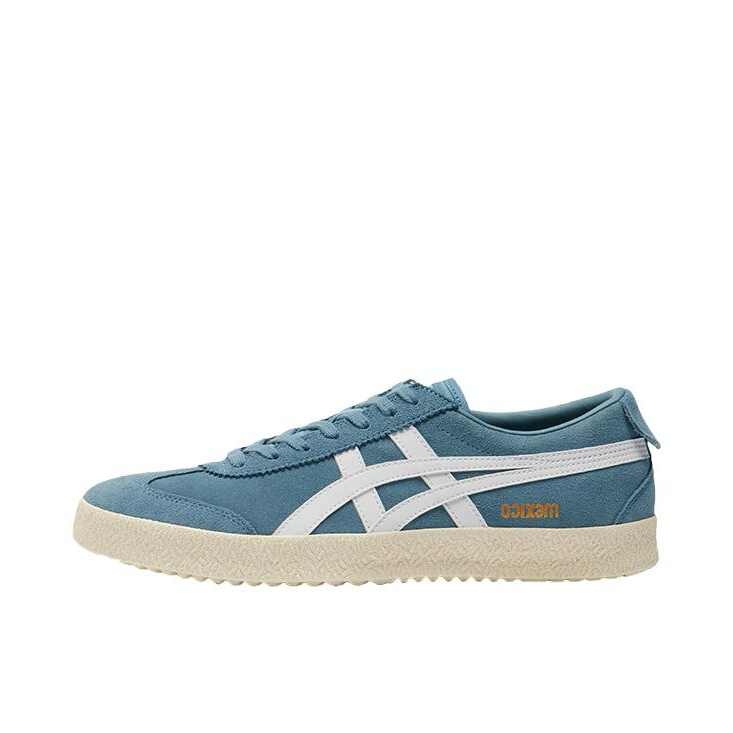 推荐商品：Onitsuka Tiger Mexico Delegation 舒适透气 防滑耐磨 合成革 复古百搭 轻便 运动休闲鞋 低帮/蓝色/白色
