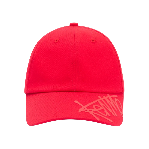 推荐商品：KENMO/肯默 简约高街潮流笑脸织标软顶鸭舌帽 KM-B230587