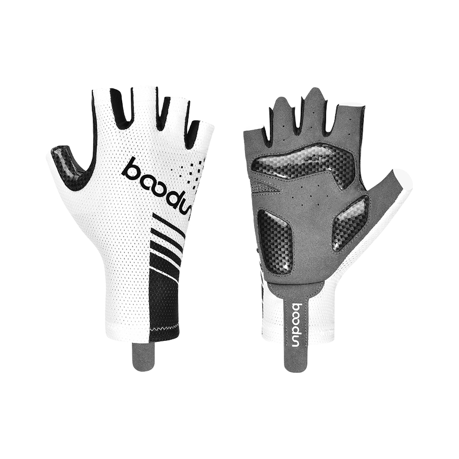 推荐商品：BOODUN 1249 透气 硅胶 防水 防滑 减震 半指 自行车手套