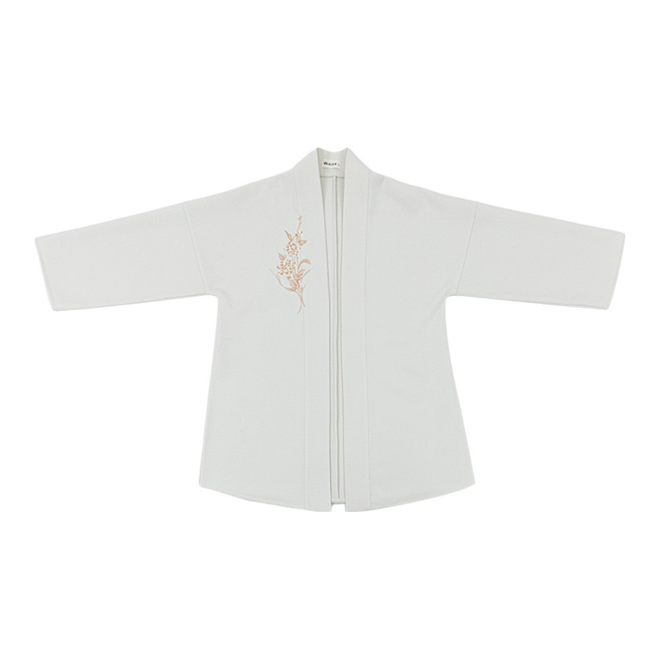 推荐商品：汉尚华莲 踏行州新中式织金马面裙汉服 女装 白/直领对襟长衫
