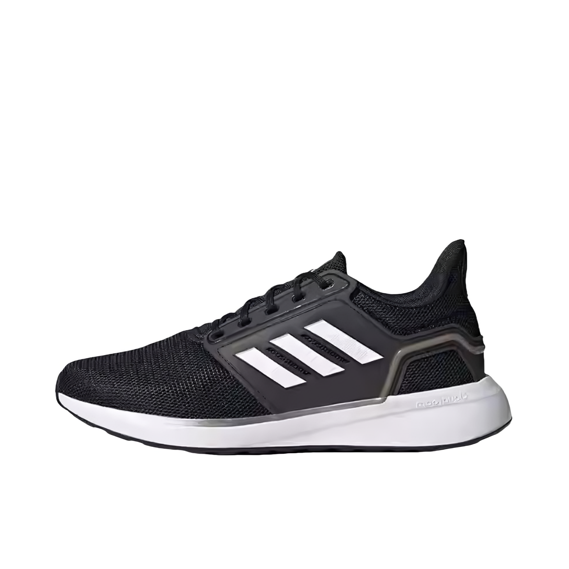 推荐商品：adidas EQ19 Run 跑鞋 缓震防滑耐磨轻便透气合成革训练 黑色/正白色