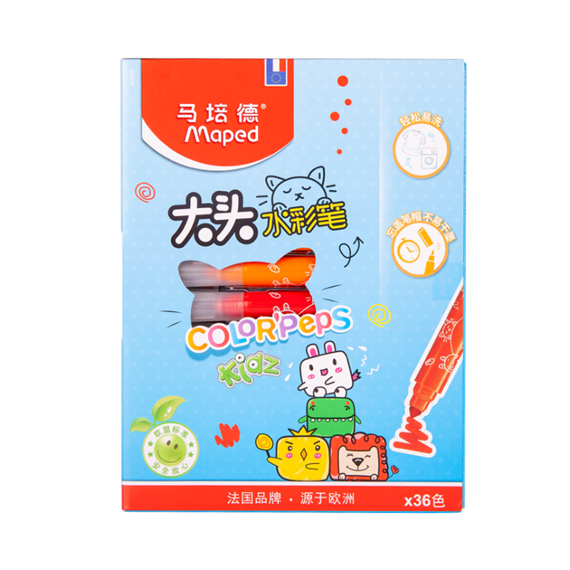 推荐商品：MAPED/马培德 846320CH 大头水彩笔 粗头可水洗