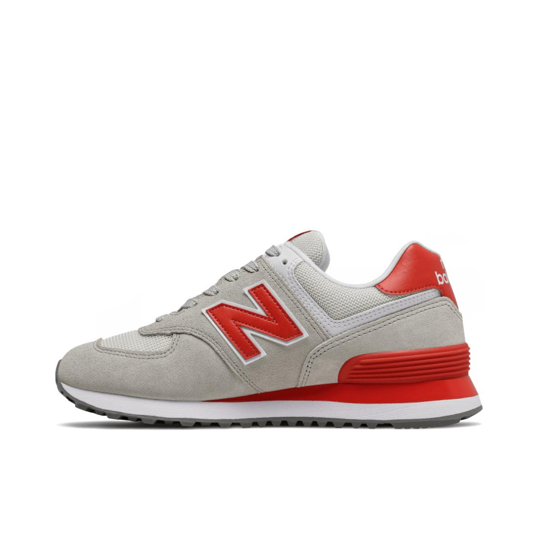 推荐商品：New Balance 574 运动休闲鞋 阿甘鞋 经典复古防滑耐磨缓震舒适透气时尚百搭轻便 灰橙