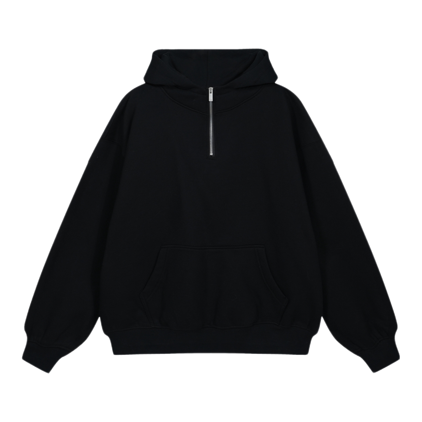 推荐商品：11Estranger 纯色拉链宽松连帽卫衣 男女同款 21FW06 黑