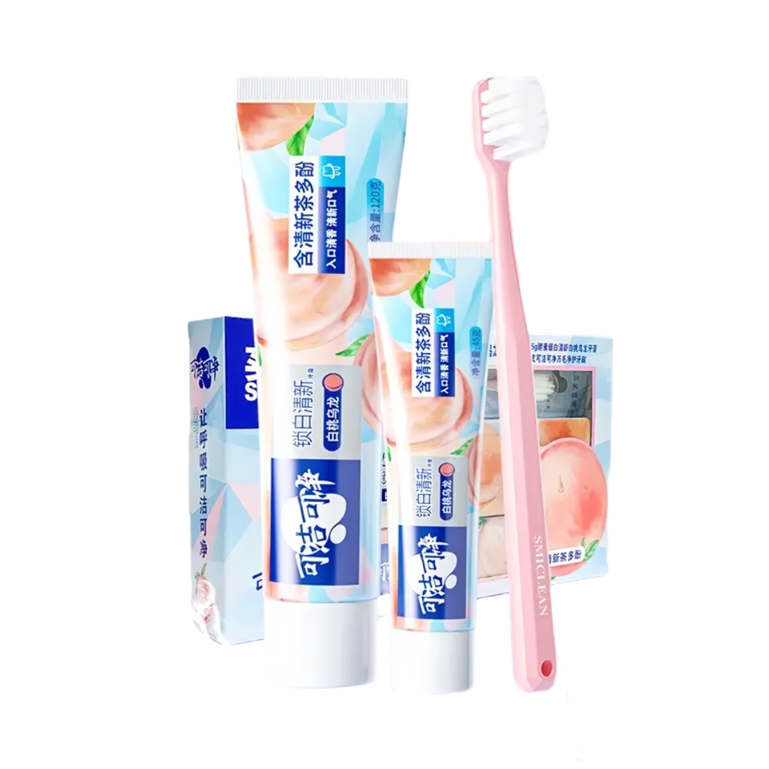 推荐商品：可洁可净 茶多酚牙刷牙膏组合装 清新口气护龈去渍