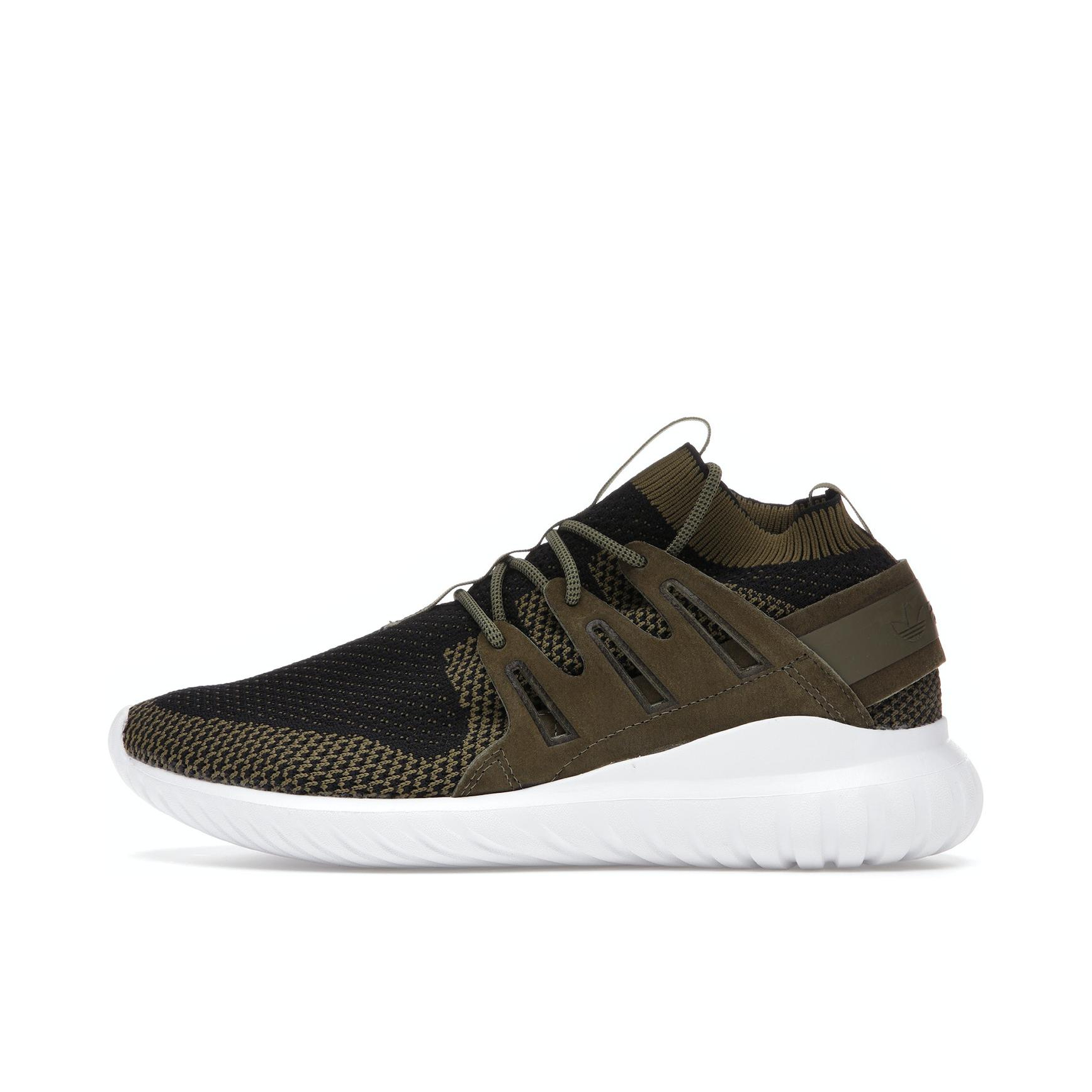 推荐商品：adidas Originals Tubular Nova 复古潮流 舒适轻便 防滑耐磨 织物 低帮 运动休闲鞋 Olive Cargo 黑绿编织Mid