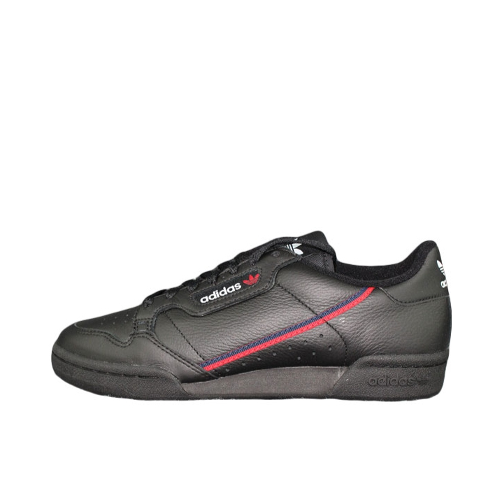 推荐商品：adidas Originals Continental 80 运动休闲鞋 板鞋 经典复古防滑耐磨防水舒适 Rascal Black Scarlet Navy 黑/红