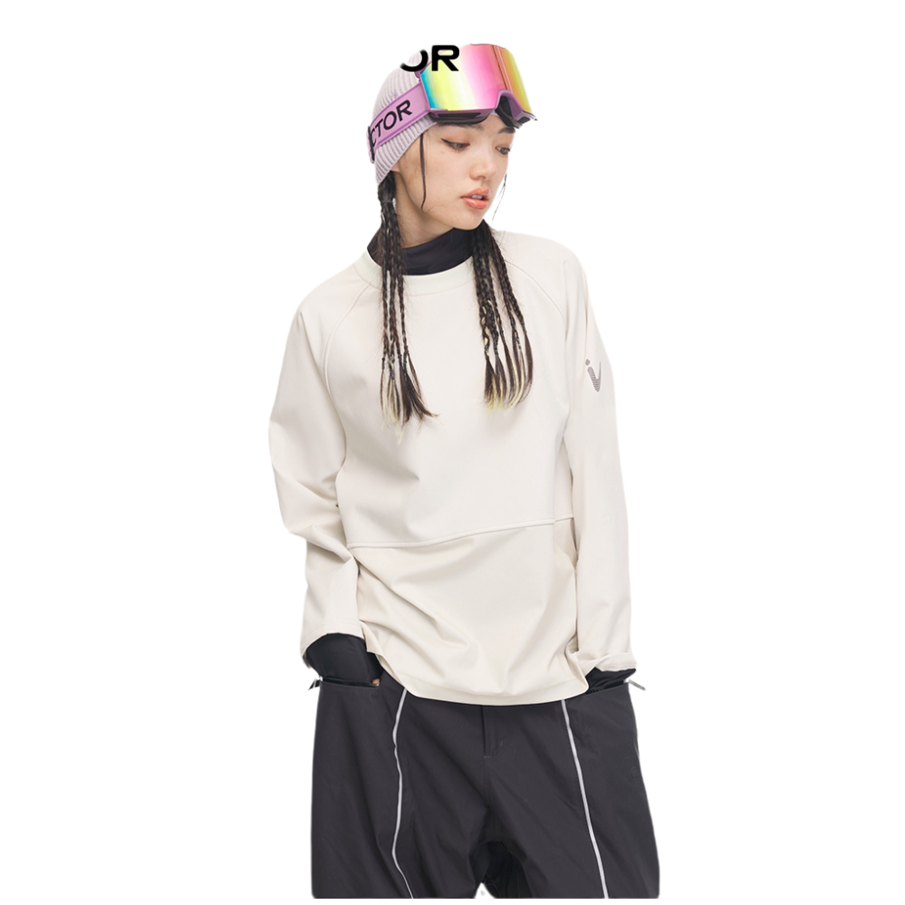 推荐商品：VECTOR 保暖摇粒绒内胆运动抓绒衣 男女同款 HXF70089 雪山白