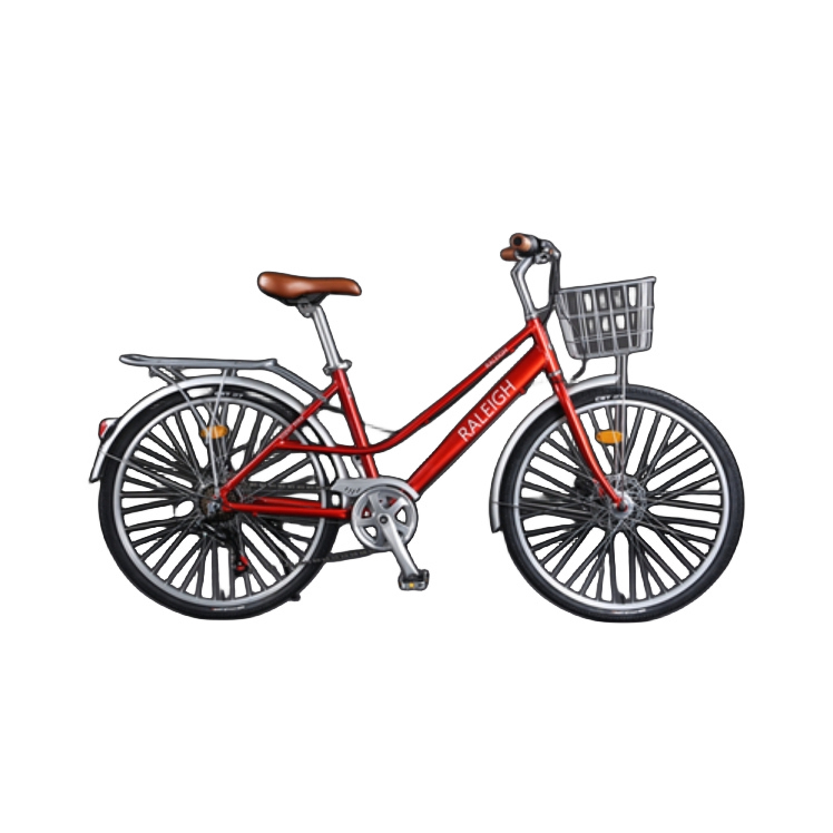 推荐商品：RALEIGH 花语 SHIMANO套件 铝合金套件 7速 变速 代步 城市自行车