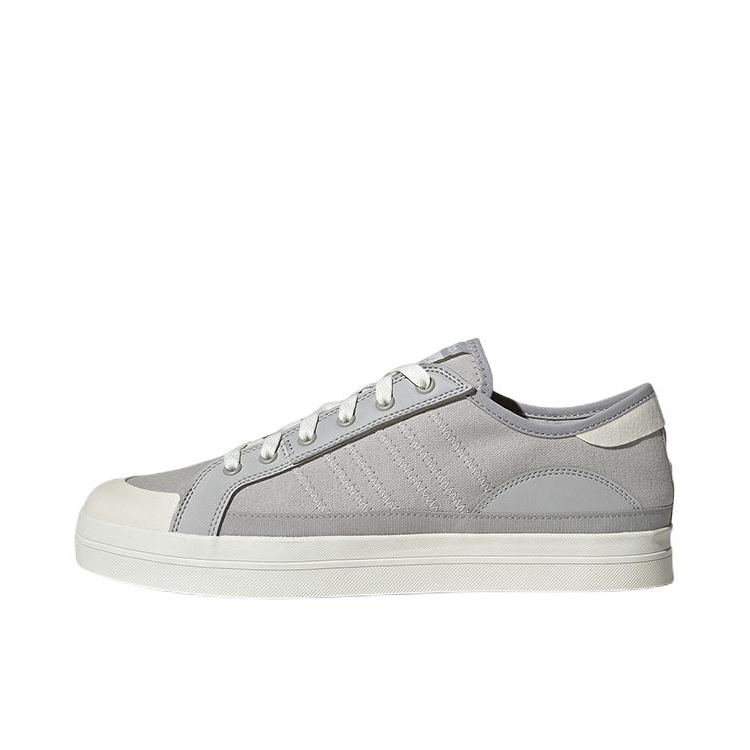推荐商品：adidas Neo City Canvas 板鞋 潮流百搭防滑耐磨舒适轻便 灰色/米白色