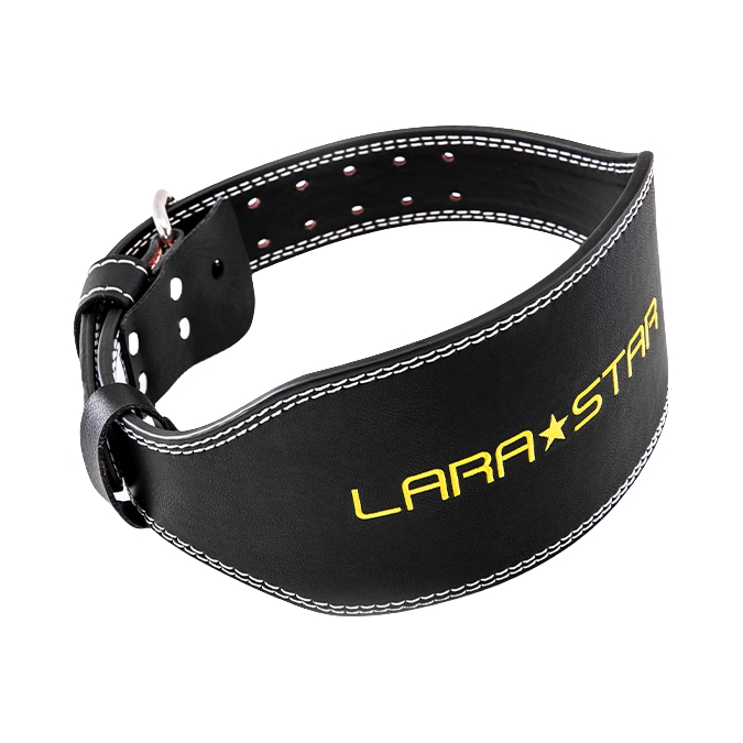 推荐商品：劳拉之星 刺绣款 举重 训练 深蹲 牛皮 护腰 LS0852