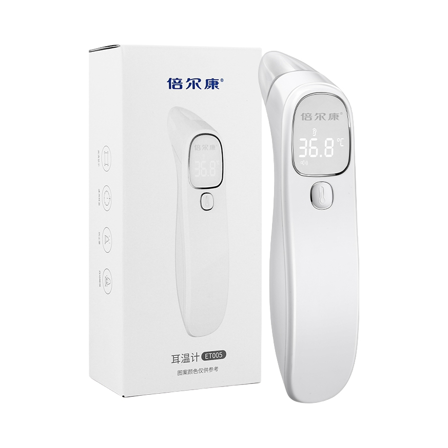 推荐商品：倍尔康 ET005 额温式 LED高清显示 电子体温计 家用温度计