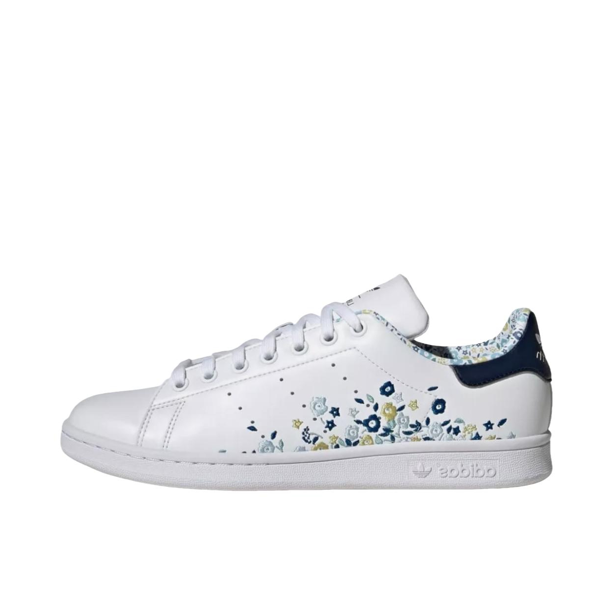 推荐商品：adidas Originals Stan Smith 板鞋 减震透气轻便低帮包裹性 LIBERTY联名/白色
