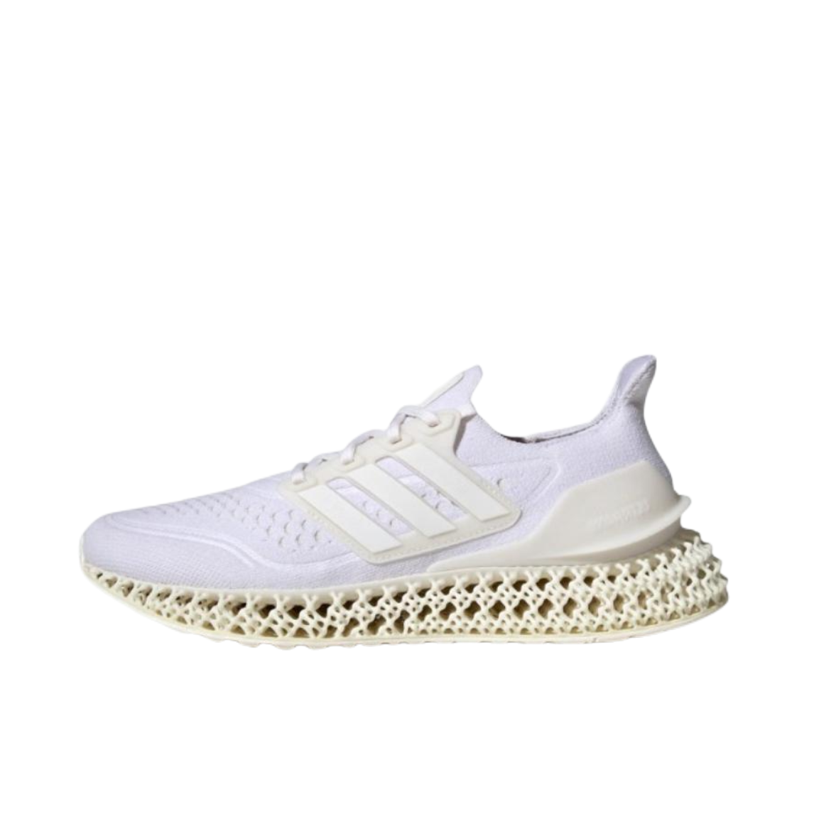 推荐商品：adidas Ultra 4D FWD 跑鞋 耐磨防滑缓震网面透气织物休闲马拉松 白色/米色