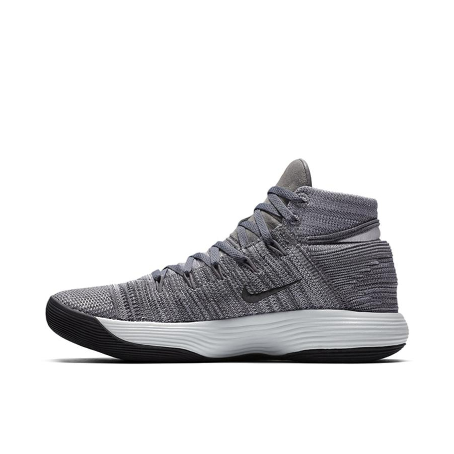 推荐商品：Nike Hyperdunk 2017 篮球鞋 包裹性缓震回弹舒适透气防滑耐磨合成革织物 Cool Grey Anthracite 铁灰编织