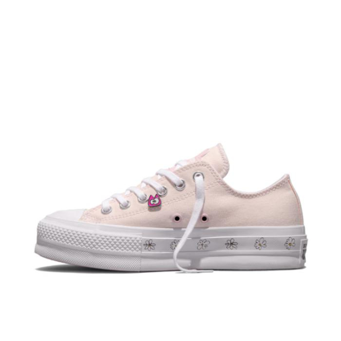 推荐商品：Converse/匡威 Chuck Taylor All Star Lift 帆布鞋 简约复古经典防滑耐磨舒适厚底圆头甜酷贴合松糕底流光风 ZO&FRIENDS联名/粉色