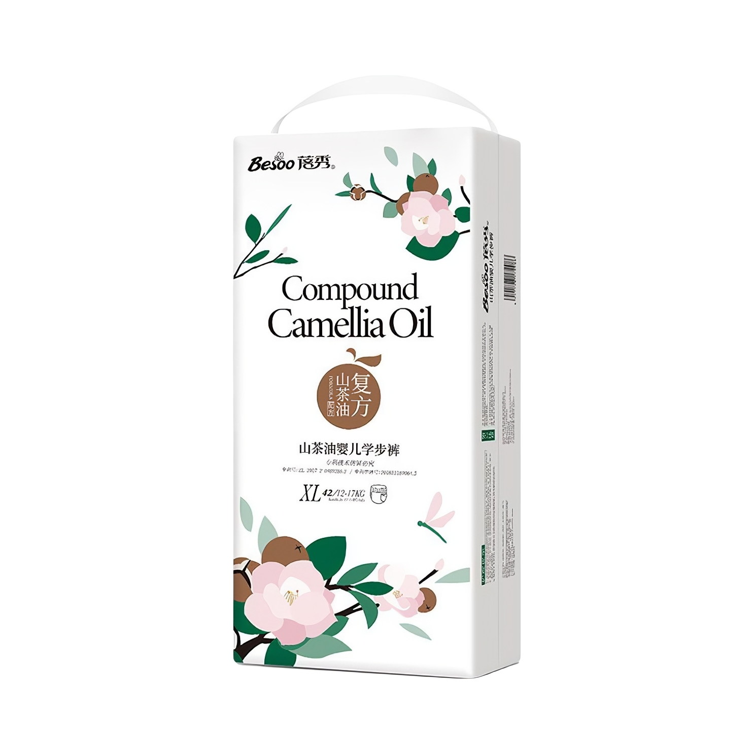 推荐商品：蓓秀 山茶油拉拉裤XL码 尿不湿防红臀新生儿全包一体式