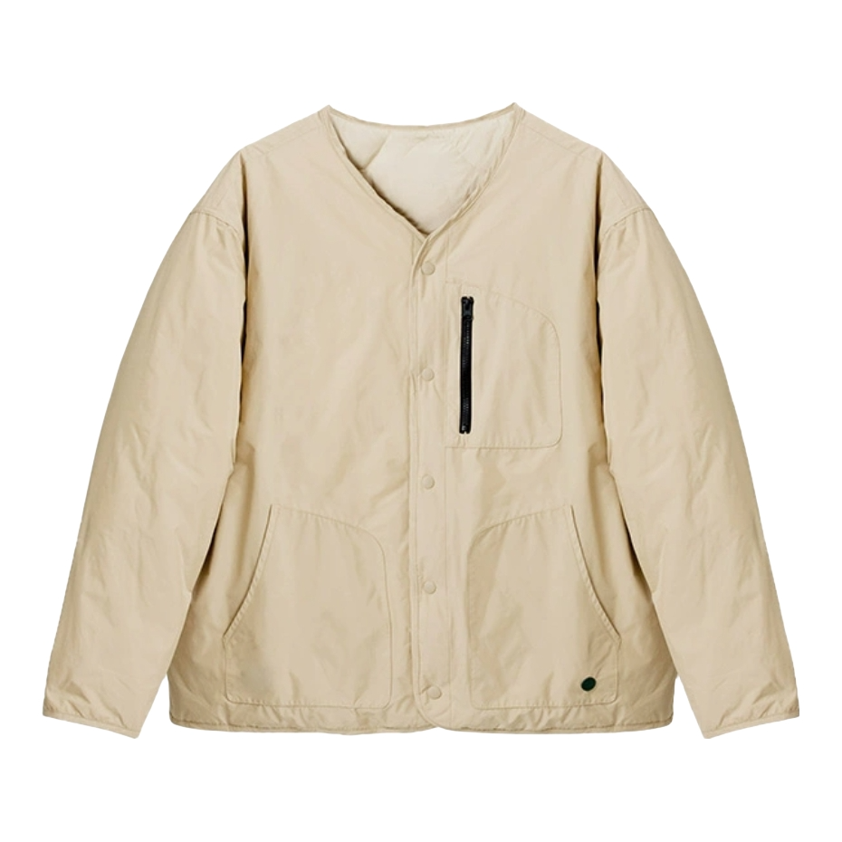 推荐商品：道木熙  无领鸭绒短款羽绒服 女装 1007 卡其