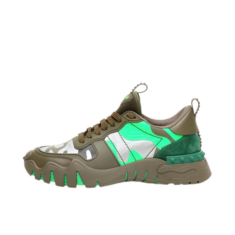 推荐商品：Valentino Rockrunner Plus 轻便 透气舒适 防滑耐磨 运动鞋 绿色