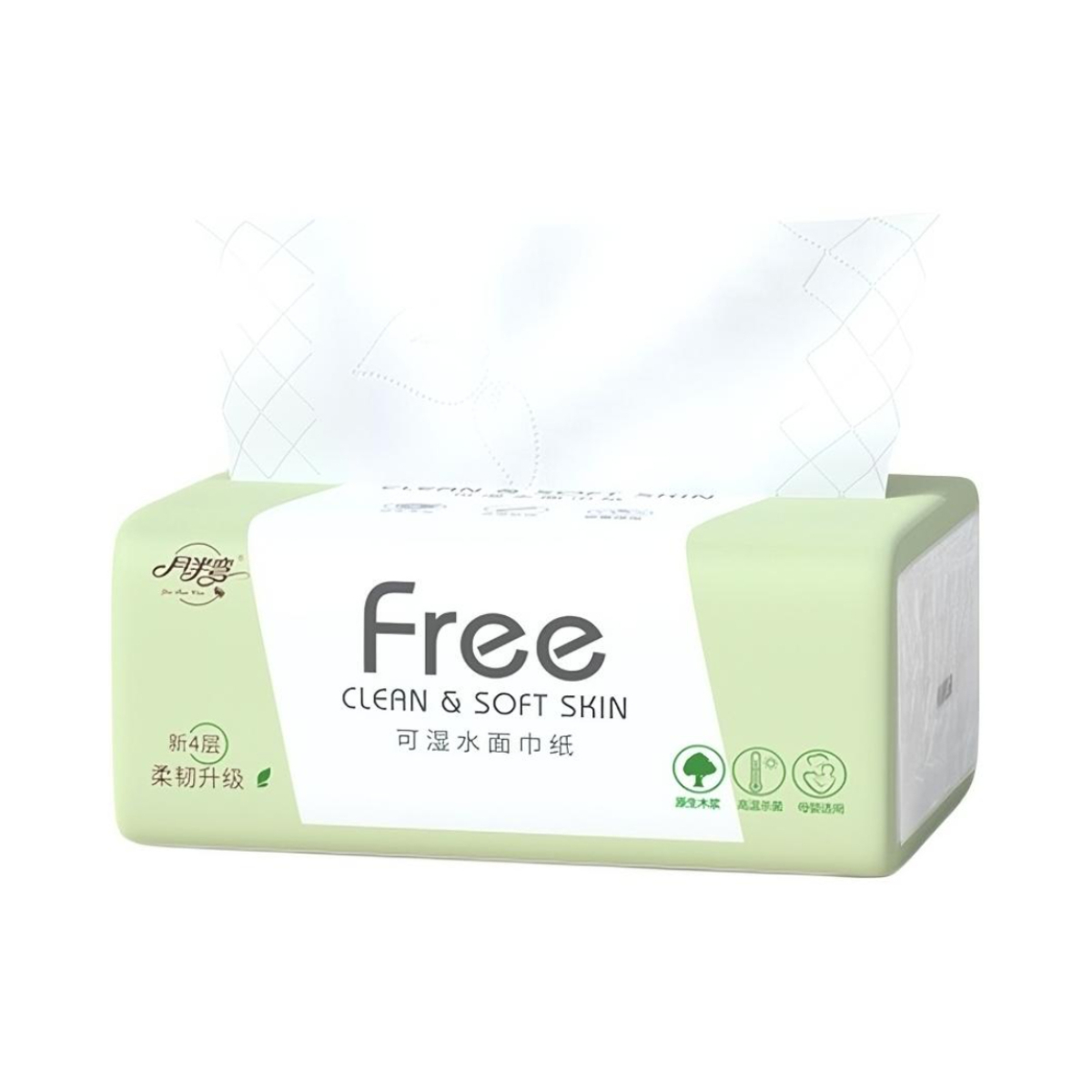 推荐商品：月半弯 Free 4层 抽纸 175*120mm