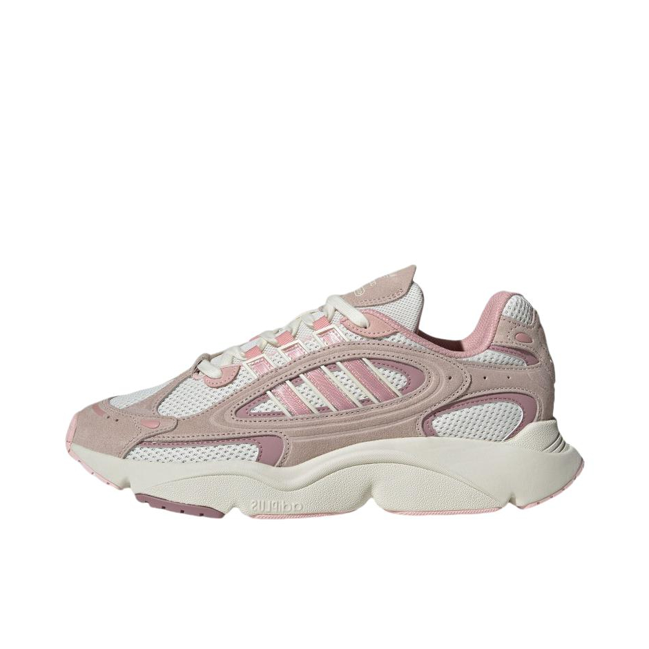 推荐商品：adidas Originals Ozmillen 舒适缓震 网面 防滑耐磨 复古 运动休闲鞋 老爹鞋 汉玉白色/奇迹紫粉色/魔幻紫粉色