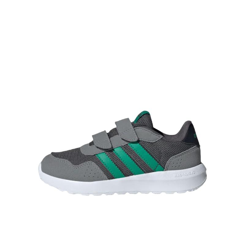推荐商品：adidas RUN 60s CF 运动鞋儿童 防滑轻便低帮 小童/深灰色/草坪绿/灰色