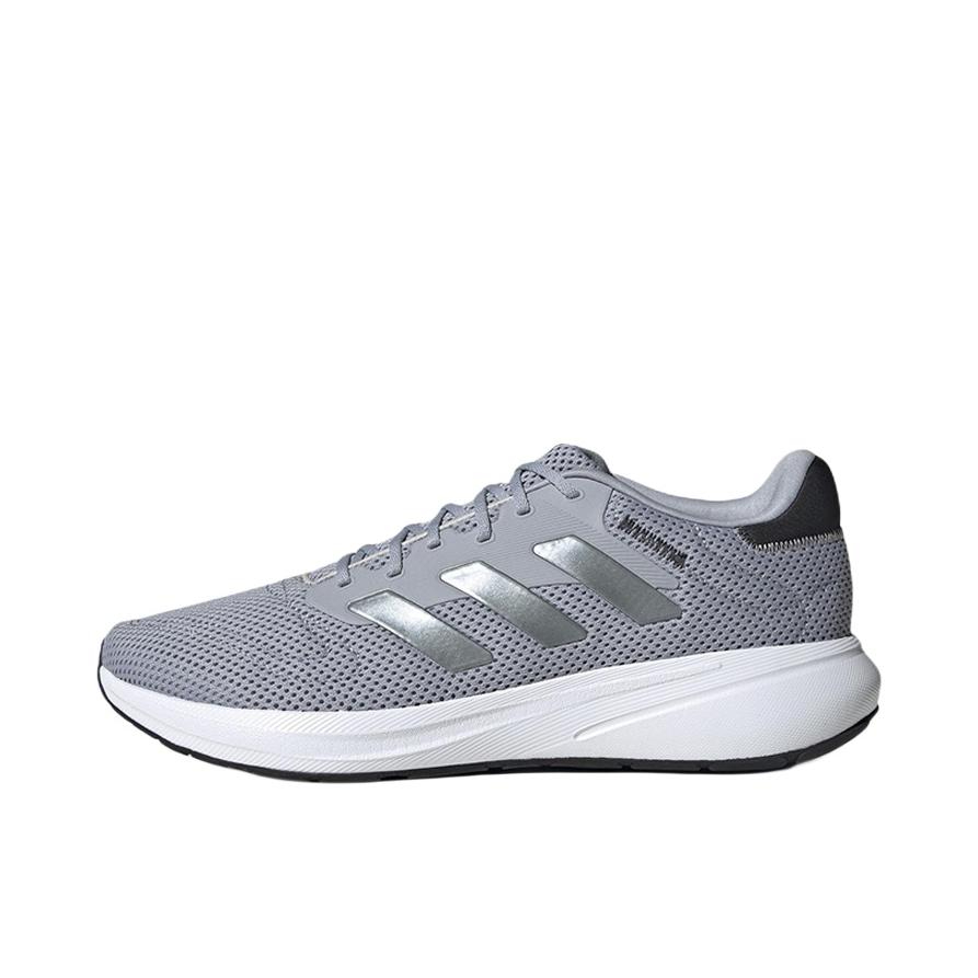 推荐商品：adidas Response Runner U 跑鞋 防滑耐磨网面透气织物 白色/灰色