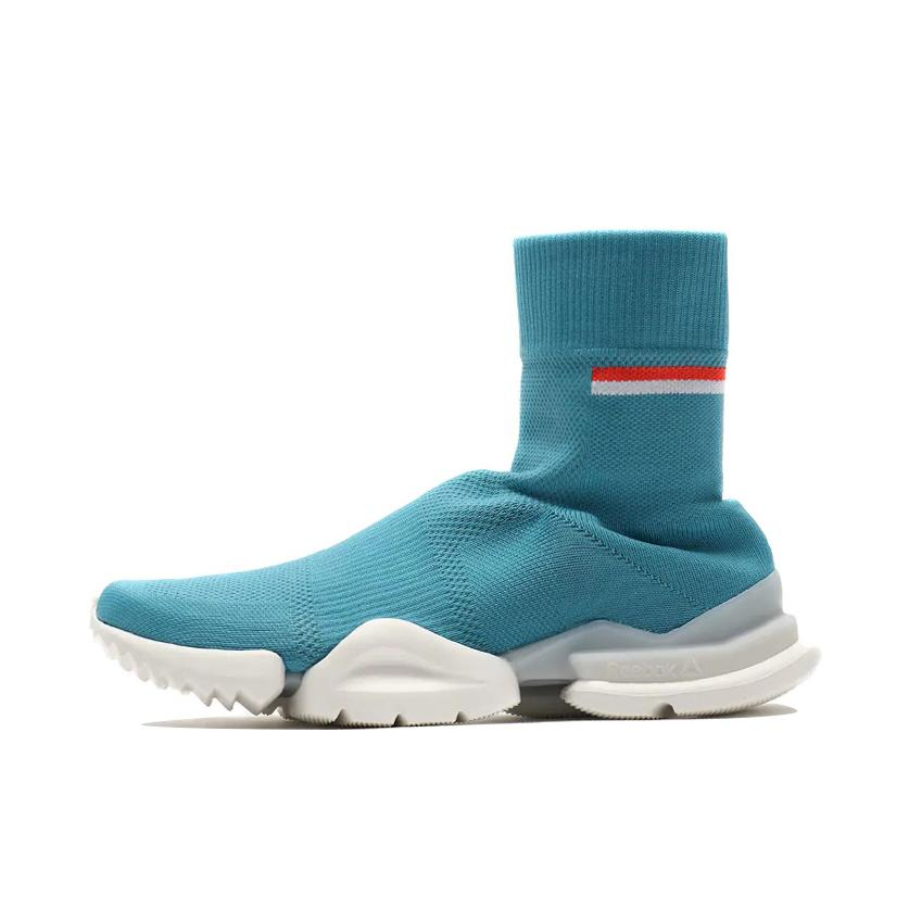 推荐商品：Reebok/锐步 Sock Run 防滑耐磨 舒适透气 轻便 潮流 运动休闲鞋 蓝色/白色