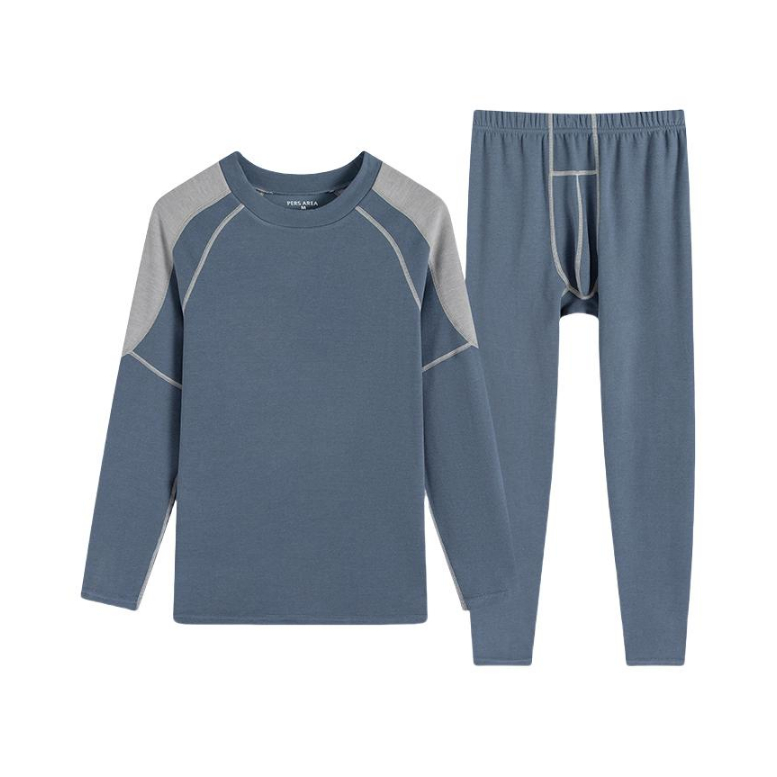 推荐商品：贴身领域 德绒亲肤圆领长袖保暖内衣 YSLY2377 灰蓝