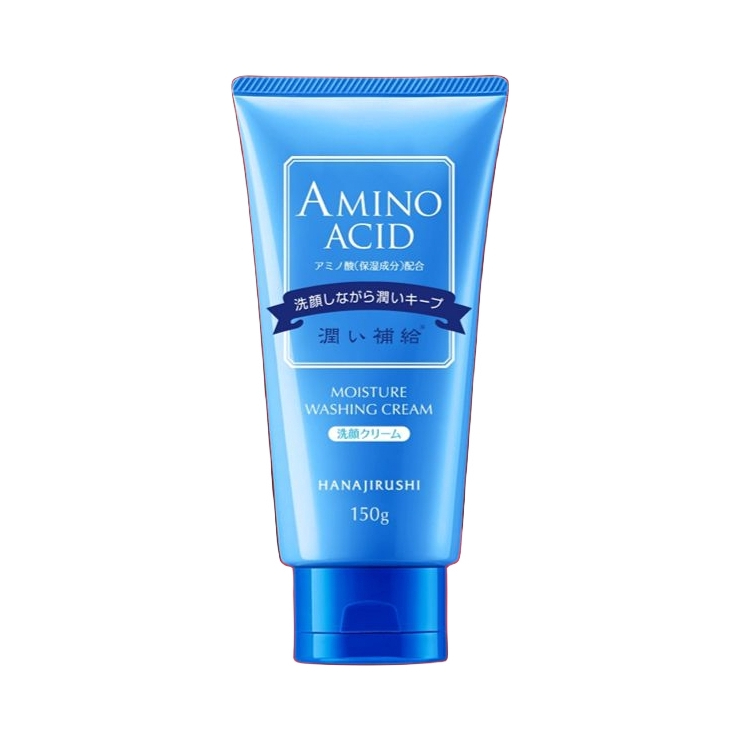 推荐商品：HANAJIRUSHI/花印 水漾氨基酸洗面奶 温和洁净绵密祛痘保湿补水泡沫细腻